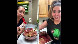 🔴Cocinando Albóndigas con la Cuñada Liz Ochoa💙 [upl. by Eutnoj]