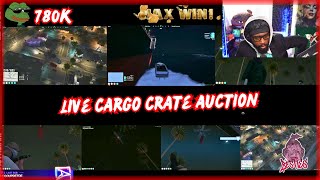 Manor Wins Besties Live Cargo Ship Crate Auction  NoPixel 40 GTARP [upl. by Etnuhs]