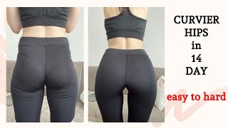 CURVIER HIPS WORKOUT in 14 Day  no equipment  14 Günde Daha Yuvarlak Dips Egzersizi Ekipmansız [upl. by Attiuqram]