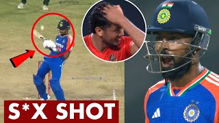 Hardik Pandyas NoLook Magic The Ramp Shot That Stunned Bangladesh [upl. by Twila]