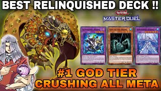 RELINQUISHED Best Deck Infinite Negate  YUGIOH Master Duel [upl. by Schultz]