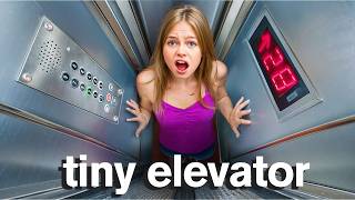 My Daughter TRAPPED IN TINY ELEVATOR Security Cameras [upl. by Ameh]