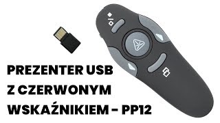 Prezenter USB wskaźnik laserowy czerwony PP12  Prezentacja [upl. by Enneite675]