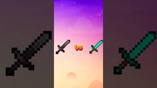 Netherite sword vs mc diamand sword 🔥 minecraft shorts sword [upl. by Machos754]