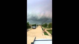 TORNADO IN FORNEY TEXAS seen from Windmill Farms [upl. by Tteragram]