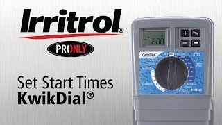 How to set up the Start times on a Kwik Dial Controller [upl. by Eelam]