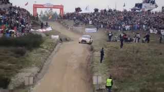 WRC Fafe Rally Sprint 2014  Kris Meeke Jump [upl. by Senga]