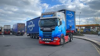 Truck Spotting UK  Birchanger Green Services M11 2 [upl. by Marvin]