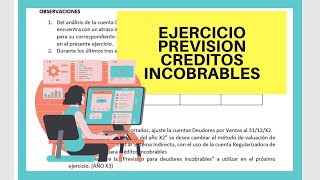 PREVISION para Créditos Incobrables  CONTABILIDAD 🟠🟢🟣 ASIENTOS CONTABLES [upl. by Akselav351]