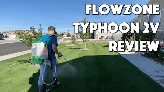 FLOWZONE Typhoon 2V Backpack Sprayer COMPLETE REVIEW [upl. by Areivax]