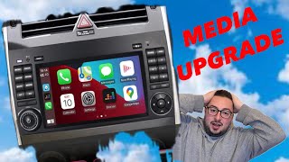 MERCEDES VIANO First UpgradeAndroid headunit Apple CarPlay 🫣how did it turn out [upl. by Eerrehs]