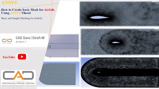 How to create basic meshing for Airfoils using ANSYS Fluent  Unstructured Mesh  Airfoil Meshing [upl. by Watanabe779]