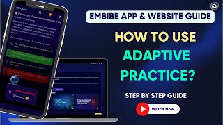 How to use the Adaptive Practice on the Embibe App  Embibe [upl. by Ieppet]