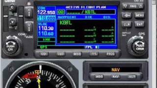 Garmin 430 Flt Plan [upl. by Tterej]