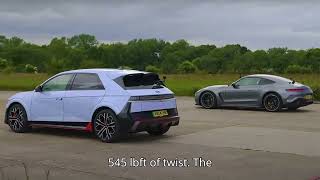 Hyundai Ioniq 5 N Vs Mercedes AMG GT Its Not Even Close [upl. by Wildermuth]