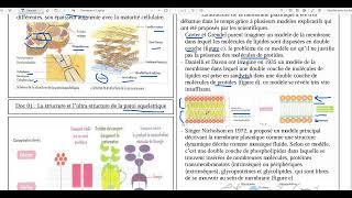 73La structure et lultrastructure de la membrane cytoplasmique [upl. by Aleirbag]