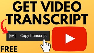 How to Get Transcript of YouTube Video  YouTube Videos to Text [upl. by Frentz]