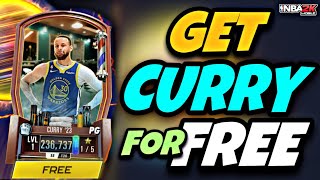 GET CHAOS DIAMOND CURRY FOR FREE FROM SUPERSTAR SPINNER  NBA 2K MOBILE [upl. by Mattland328]