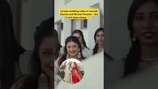 Unseen wedding video anirudh Sharma amp Mrunal Panchal anirudhsharma mrunalpanchal wedding video [upl. by Mcgean]