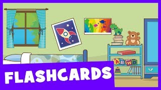 Learn Rooms of the House  Talking Flashcards [upl. by Esinyt]