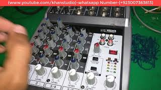 Usb Audio InterfaceIIIStudio MixerBehringer Xenyx Q802 Ko Pc Ky Sath Kesy Lagaty Hen Full Detail [upl. by Aihk185]