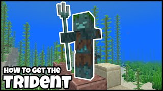 How To Get A TRIDENT In MINECRAFT 121 [upl. by Haye]