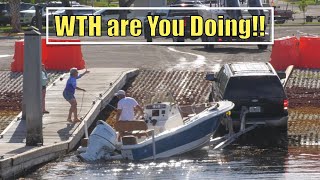 She Cant Believe He is Doing This  Miami Boat Ramps  Boynton Beach [upl. by Dorsy]