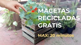 🍆cómo hacer MACETAS RECICLADAS faciles ⁉ 🌻 [upl. by Aloysius]