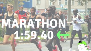 Eliud Kipchoge Sub2Hour Marathon Race Footage  Splits [upl. by Araas]