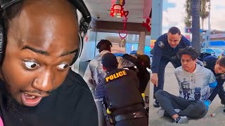 JiDion Reacts To P3D0 Fighting Cops After Being Caught [upl. by Avevoneg]