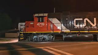 Late night CN working at Birchmount [upl. by Knepper]