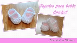 Como tejer zapaticos escarpines crochet ganchillo para bebé – Parte 2 [upl. by Goddart381]