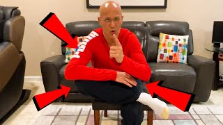 Pelvis Chair Stretches to Fix Painful Low Back Hip amp Pinched Nerve  Dr Mandell [upl. by Korrie]