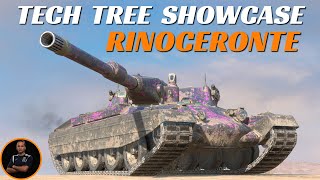 Rinoceronte SHOWCASE  Italian heavies  WoT Blitz [upl. by Onoitna]