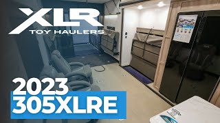 Tour the 2023 XLR 305XLRE Toy Hauler [upl. by Seftton]