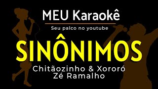 ✅SINÔNIMOS  CHITÃOSINHO E XORORÓ  KARAOKE [upl. by Enyleve]