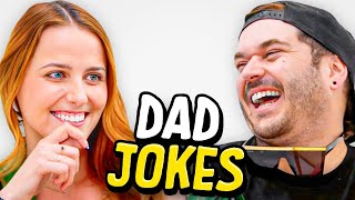 Dad Jokes  Dont laugh Challenge  Matt vs Kat  Raise Your Spirits [upl. by Dibb897]