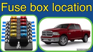 2018 Dodge Ram 1500 fuse box location [upl. by Denver]