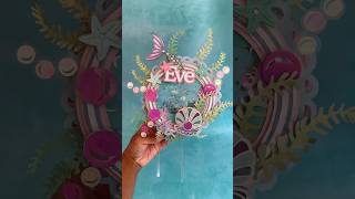 How to make a Water Shaker Cake Topper Tutorial  Mermaid DIY Cricut  Step by Step Walkthrough [upl. by Raual]