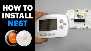 How to Replace HVAC Thermostat How to Install Nest Thermostat [upl. by Ayeka]