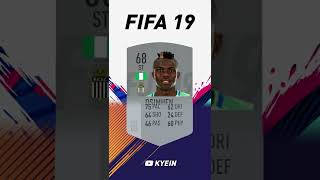 Victor Osimhen  FIFA Evolution FIFA 18  FIFA 22 [upl. by Nnod]