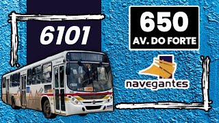 6101 da NAVEGANTES na L 650 sem nada de amortecedores [upl. by Bilac]