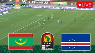 🔴 MAURITANIA VS CAPE VERDE LIVE  Africa Cup of Nation AFCON 2425 Full Match Stream PES 2021 [upl. by Cline283]