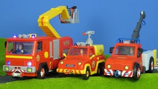 Feuerwehrmann Sam Spielzeug für Kinder deutsch Neue Feuerwehrautos für Sam´s beste Rettungsaktionen [upl. by Seugirdor]