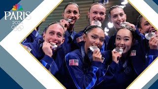 Two Washington locals help USA win first artistic swimming team medal in 20 years [upl. by Deeraf614]