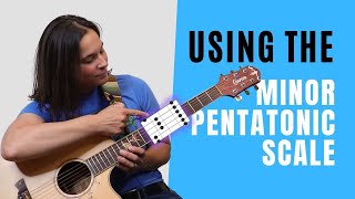 HOW TO USE The Minor Pentatonic Scale on the Guitar [upl. by Adnirem349]