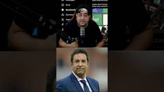 Wasim Akram funny memic🤣cricket testcricket bgt commentary indvsaus shortsfeed cricket [upl. by Neumann]