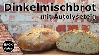 Dinkelmischbrot mit Autolyseteig [upl. by Ahtanamas]