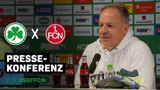 Zorniger quotFreuen uns draufquot  PK vor SGFFCN [upl. by Noiztneb]