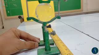 Find the focal length of convex lens by two pin method  AKUEB PRACTICAL  Class 10 Physics [upl. by Nocaj]